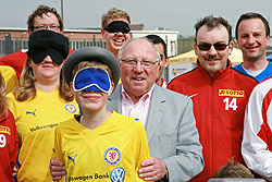 Gern gesehener Gast: Ligaschirmherr und Stiftungskurator Uwe Seeler