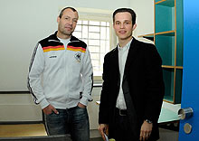 Zu Besuch in Schifferstadt: Axel Roos und Tobias Wrzesinski